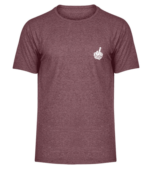 Unifarben PunkInisde - Herren Melange Shirt-6805