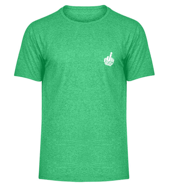 Unifarben PunkInisde - Herren Melange Shirt-6804
