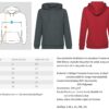 Schwarz Hoodie  - Unisex Premium Kapuzenpullover – Bild 2